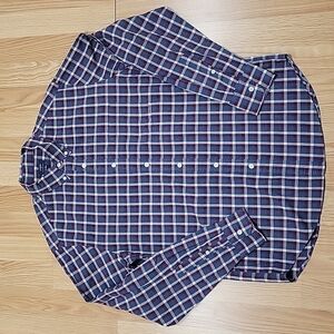 J. Crew heathered 100% cotton long sleeve button down shirt